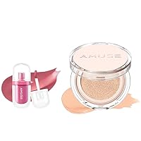 Amuse SEOUL Jel-Fit Tint 08 Gorgeous Mauve + Amuse SEOUL Skin Tune Vegan Cushion Foundation 01 Fair Tune