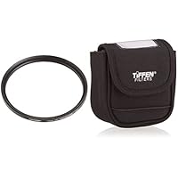 Tiffen 77mm UV Protection Filter & Large Belt Style Filter Pouch for Filters 62mm to 82mm