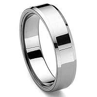 Tungsten Polished Men's Wedding Ring Size 5-15.5