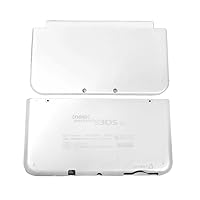 White Color New3DSLL Extra Housing Case A/E Face Shells Set Replacement, for New 3DS New3DS XL LL 3DSXL 3DSLL New3DSXL Console, DIY Japan Edition Top/Bottom Back Covers Faceplate 2 PCS Set