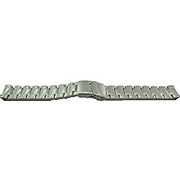 Tyler 22mm Silver Color Stainless Steel Watch Band.