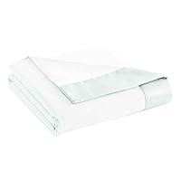 Micro Flannel King-Size All Seasons Lightweight Sheet Blanket, Machine Wash & Dry, No Pilling, 108Lx90W, Snow