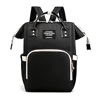 Large Multifunction Waterproof Baby Nappy Travel Backpacks for Mom Durable Maternity Baby Bag Diaper Bag Backpack Mummy (Black)