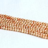 1 Strands Natural Orangle Gold South Africa Sunstone Round Loose Gemstone Ball Beads 6mm 15.5