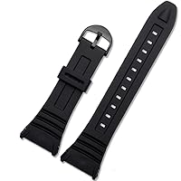 For 3239 W-96H-1A 2A 9A special silicone strap electronic watch chain accessories black