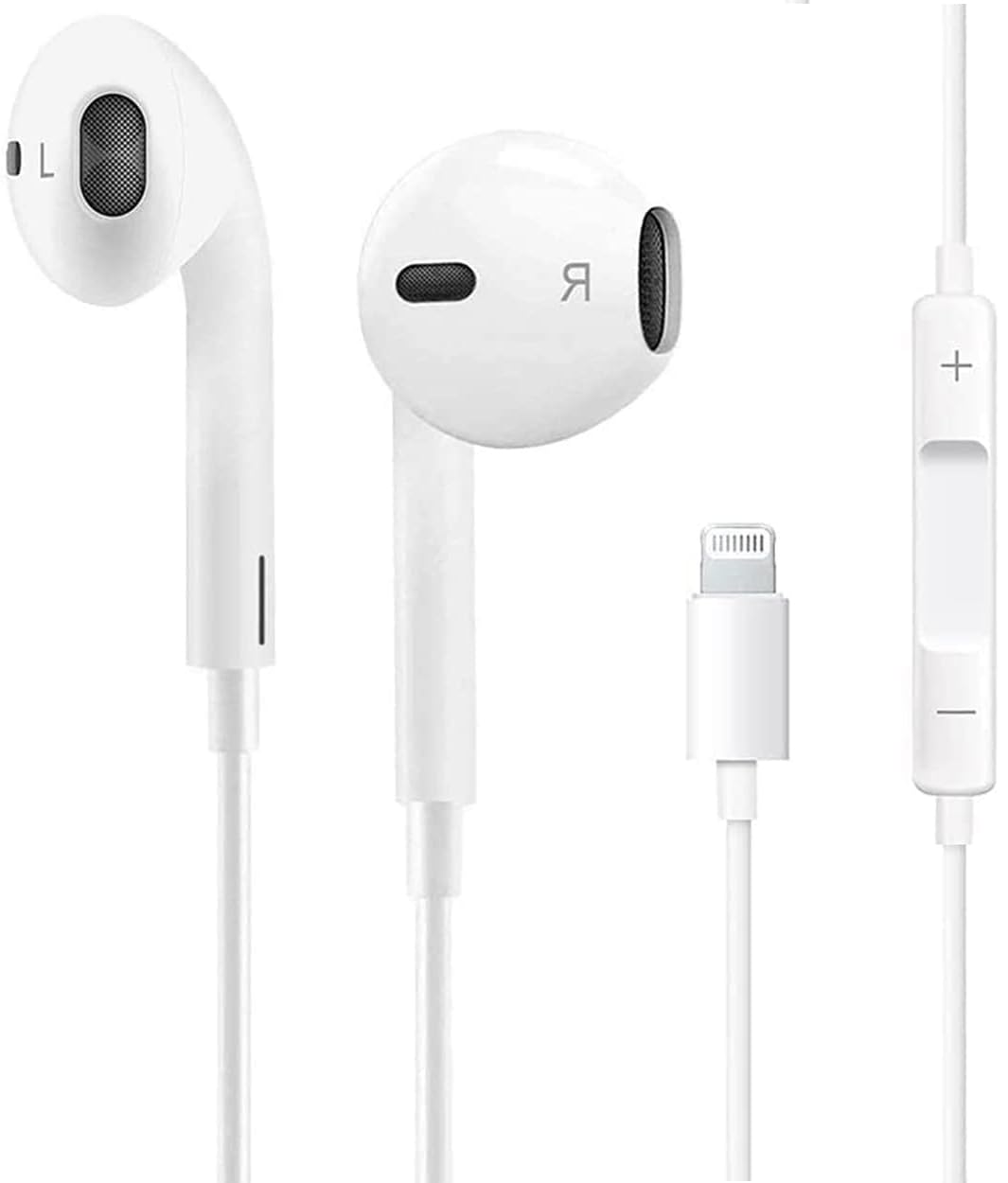 Headphones for iPhone Wired Stereo Sound,Earbuds with Microphone and Volume Control,Isolation Noise Compatible with iPhone 14/13/12/11/7/8/8plus X/Xs/XR/Xs max/pro/se, Supports All iOS Systems