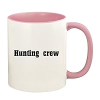 Hunting Crew - 11oz Ceramic Colored Handle and Inside Coffee Mug Cup, Pink