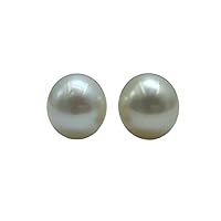 11 MM Size AA (Approx.) Luster Loose Pearl Cream Color Near Round Shape Pearl Beads Natural Real South Sea Pearl Personalize Gift