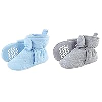 Hudson Baby Quilted Booties, 2-Pack