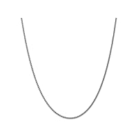 14k White Gold 1mm Spiga Chain Necklace