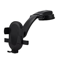 JSCARLIFE Universal Phone Mount for Car, Powerful Suction Hands-Free Cell Phone Holder Car, Phone Holder for Car Dashboard Windshield (Black)