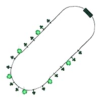 Shamrock String Lights Necklace Accessory for Saint Patrick's Day Celebrations