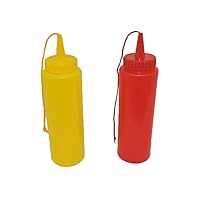 Ketchup & Mustard Fake Novelty Squirt Bottles, Plastic