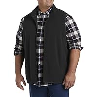 DXL Big + Tall Essentials Men's Big and Tall Full-Zip Polar Fleece Vest