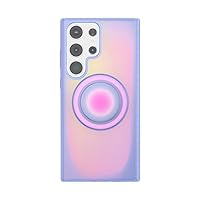PopSockets Samsung Galaxy S23 Ultra Case with Magnetic Round Phone Grip Compatible with MagSafe, Phone Case for Galaxy S23 Ultra - Aura