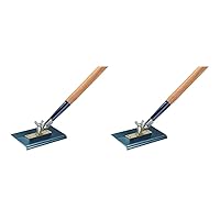 Kraft Tool Co. CC395A-01 9 in. x 6 in. All-Angle Blue Steel Walking Edger with 1/2 in. Radius, 2-Pack