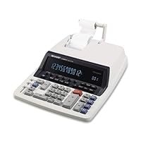 Sharp 12-Digit Commercial Calculator,2-Clr Print,9-7/8