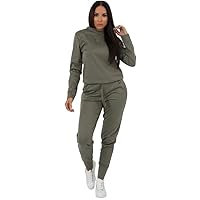 STAR FASHION Womens Long Sleeve Plain Top and Shirt Co-ord 2 Piece Loungewear Tracksuit Set with cuffed Bottoms Ladies Round Neck Summer Casual Outfit UK Size 8 To 22