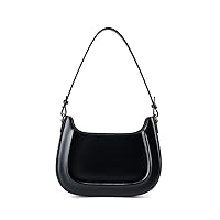 Cowhide Retro Saddle Purse Bag for Women, Womens Crossbody Handbag, Small Sleek Shoulder Bag