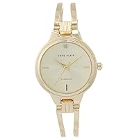 Anne Klein Women's Genuine Diamond Dial Open Bangle Watch