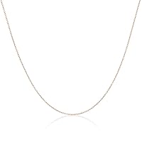 jewellerybox Rose Gold Dipped Sterling Silver Trace Chain 14 16 18 20 22 Inches