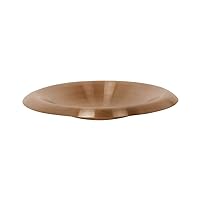 DeKulture Works De Kulture Handmade Bronze Kansa Condiment Plate Serving Platter Dip Bowl Seasoning Dish for Sushi Sauce Cream Spices Herbs Snacks Soy BBQ Fast Food 11x1.5 (DH) Inches