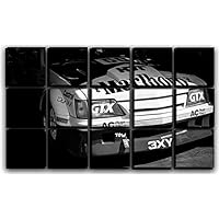 X-Large 15 Piece Racing Car Wall Art Decor Picture Painting Poster Print on Canvas Panels Pieces - Vintage Car Theme Wall Decoration Set - Racing Wall Picture for Showroom Office 30 by 50 in