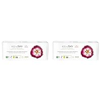 Eco by Naty Maternity Pads for Women - Pregnancy and Postpartum Pads for Maternal Care and Recovery, Absorbent Pads for Leak Protection (10 Count) (Pack of 2)