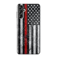 jjphonecase R3687 Firefighter Thin Red Line American Flag Case Cover for Samsung Galaxy A14 5G