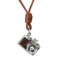 Genuine Leather Necklace - Cool Punk Rock Jewelry - Choker Pendant Necklace
