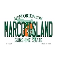 Marco Island Florida State License Plate Magnet M-10227