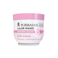 Lulur Mandi Body Scrub Sakura Glow, 100 Gram (Pack of 1)
