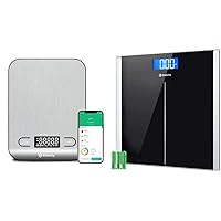 Etekcity Food Nutrition Kitchen Scale, Digital Grams and Ounces for Weight Loss & Digital Body Weight Bathroom Scale with Step-On Technology