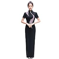 Orientale Evening Dress Eleganti Chinese Robe Traditional Women Embroidery Slim Long Cheongsam