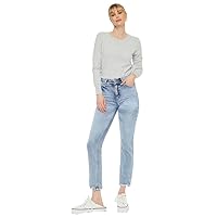 Kancan Women's High Rise Slim Straight Jeans