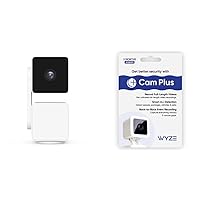 Cam Pan v3 Indoor/Outdoor IP65-Rated 1080p Pan/Tilt/Zoom Wi-Fi Smart Home Security Camera with Color Night Vision, 2-Way Audio, Compatible with Alexa & Google Assistant + 3 Months Cam Plus