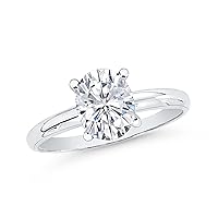 KATARINA GIA Certified 0.54 ct. K - VS1 Oval Cut Diamond Solitaire Engagement Ring in 14k Gold