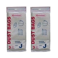 6 Hoover Type J 4010010J, #405396, 625871 Canister Tank Vacuum Cleaner Bags Model Constellation, Portable 822, 822A, 858, 862, 864, 867, 867A, SC362, 2017, 2106, 2154, 2209 by Envirocare