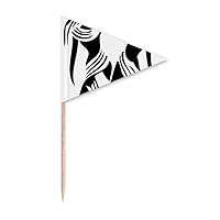 Constellation Geni Zodiac Sign Toothpick Triangle Cupcake Toppers Flag