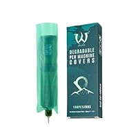 Green Tattoo Pen Barrier Covers Bag Disposable Sleeves - 2.4
