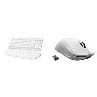 Logitech G G715 Wireless Mechanical Gaming Keyboard - White Mist & PRO X SUPERLIGHT Wireless Gaming Mouse - White