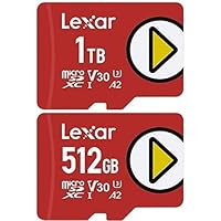 Lexar Play 1TB microSDXC UHS-I Micro SD Memory Card & Lexar Play 512GB Micro SD Memory Card Bundle