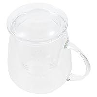 High Borosilicate Glass Tea Three-Piece Cup With Filter Teacup,High Borosilicate Glass Tea Mug,Tea Infuser,Separating Glass Teacup,Separate Tea Ware,400ml/500ml(style 4)