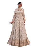 Gown Indian/Pakistani Bollywood Party Wear Long Anarkali Gown for Womens.