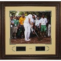 Bubba Watson 2012 Masters 16x20 Photo - Engraved Signature Series 22x30 Premium Leather Framing - Golf Plaques and Collages
