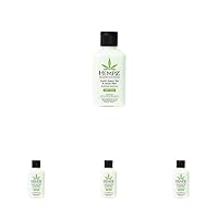 Exotic Natural Herbal Body Moisturizer with Pure Hemp Seed Oil, Green Tea and Asian Pear, 2.25 Fluid Ounce - Pure, Nourishing Vegan Skin Lotion for Dryness and Flaking with Acai and (Pack of 4)