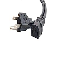C2G Legrand C13 to 5-15 Power Cord, 3 Pin Power Cord, Black Universal Power Cord, 4 Foot Replacement Power Cable, 1 Count, C2G 29926