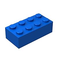Classic Blue Bricks Bulk, Blue Brick 2x4, Building Bricks Flat 100 Piece, Compatible with Lego Parts and Pieces: 2x4 Blue Bricks(Color: Blue)