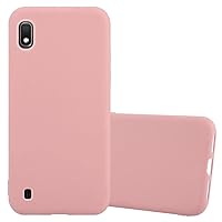 Case Compatible with Samsung Galaxy A10 in Candy Pink - Shockproof and Scratch Resistant TPU Silicone Cover - Ultra Slim Protective Gel Shell Bumper Back Skin