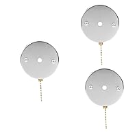 BESTOYARD 3 Sets Pull Fan Chain Pendant Decorative Chain Fan Extender Chains Lamp Fan Chain Extender Ornament Ceiling Fan Chain Extender Light Bulb Beaded Stainless Steel